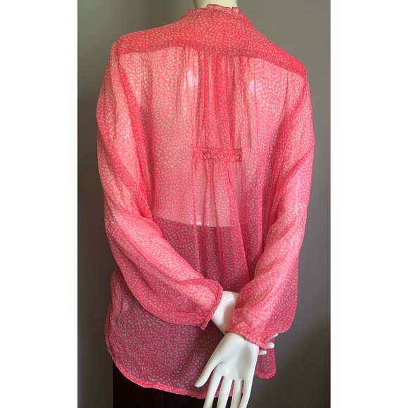 Roxy : sheer pink patterned top - Picture 5 of 16